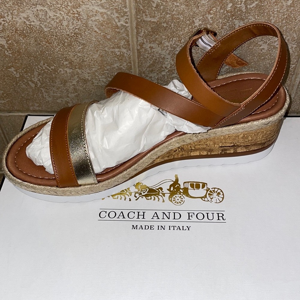 Coach and Four Sandals (brand new)